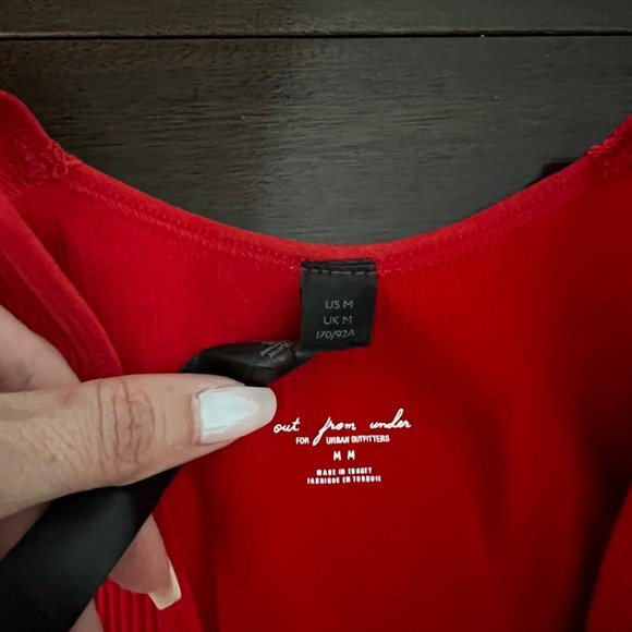 Out From Under Hailey Seamless Plunging Bra Top Red - Picture 4 of 4